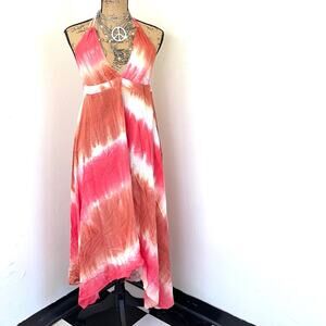 LOVESTITCH SUMMER DRESS COVER-UP maxi dress size M